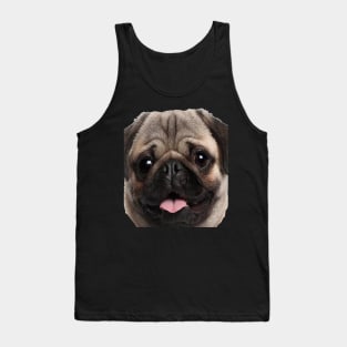 Funny Cute Pug Dog Illustration Gift Idea For Family Tank Top